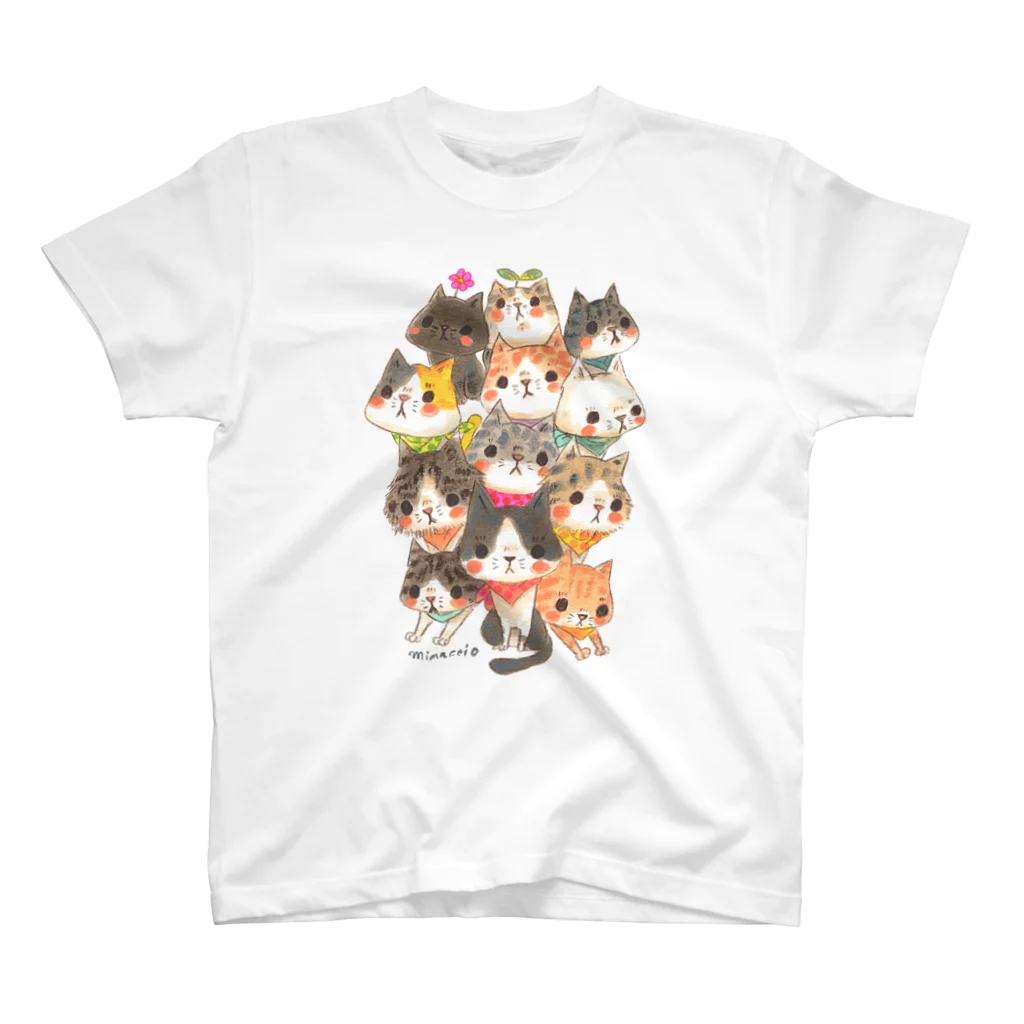 nekokoworksの12匹の猫 スタンダードTシャツ