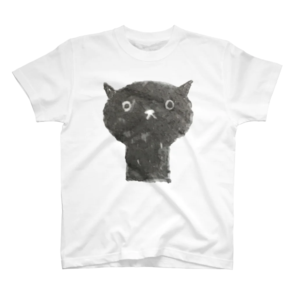 minakawanekoの陶器絵の黒猫 Regular Fit T-Shirt