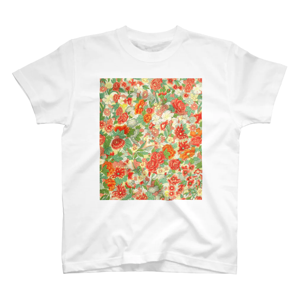 THEFUKURIのFlowers Ornament Regular Fit T-Shirt