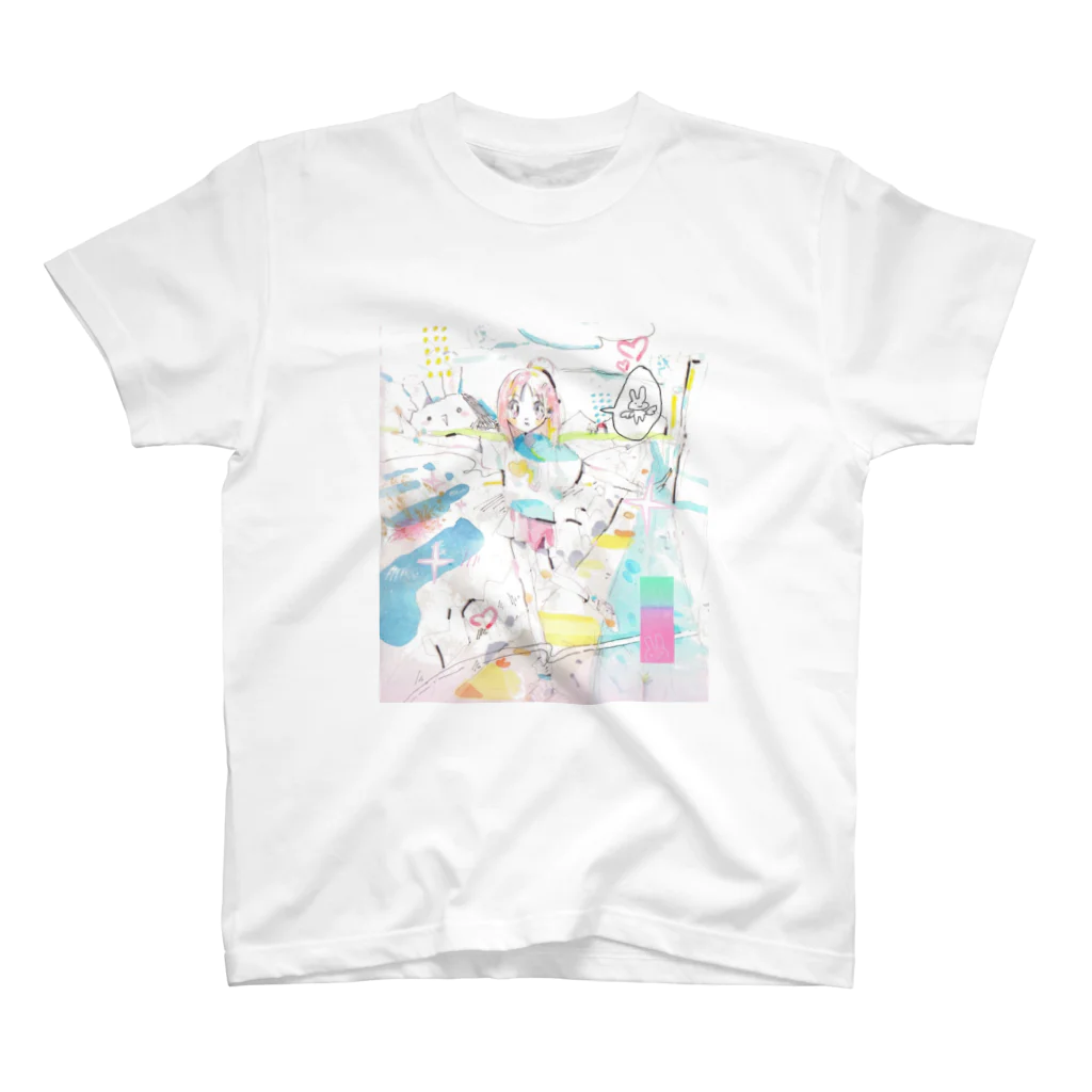 すこやかタオルケットの水彩すこやかちゃん スタンダードTシャツ