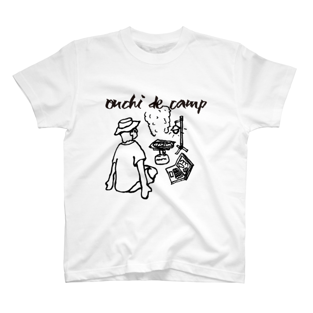 Too fool campers Shop!のOuchi de Camp(黒文字) Regular Fit T-Shirt