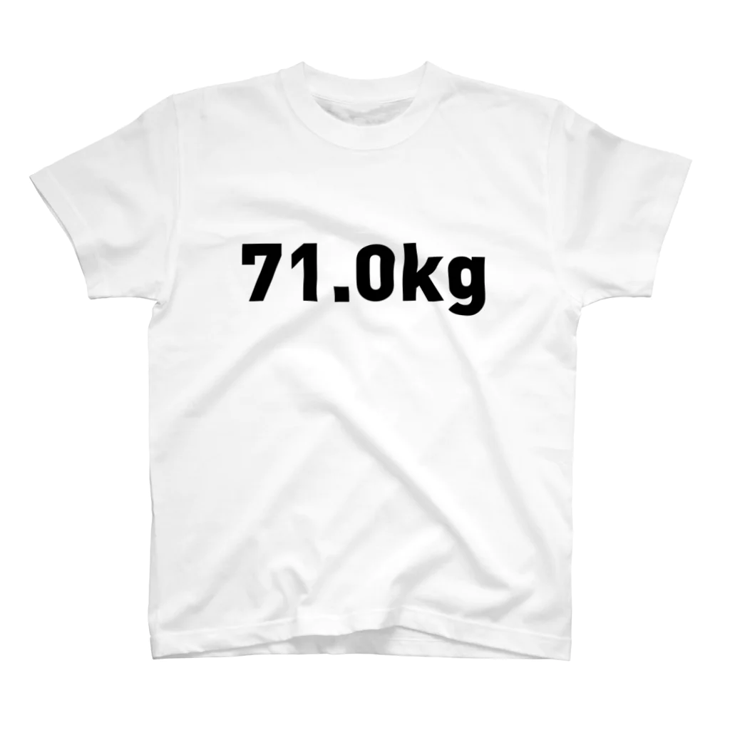 Open my weightの71.0kg Regular Fit T-Shirt