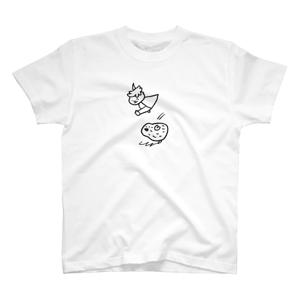 GAJUMARUのソフトクリームマンとピーナッチの跳び箱 Regular Fit T-Shirt