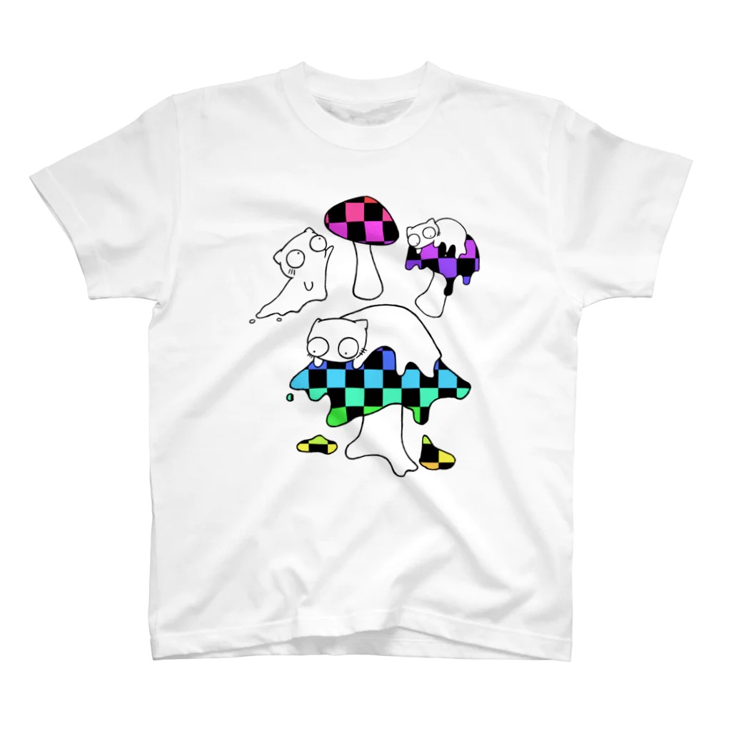 B6_6bitのmushroom  スタンダードTシャツ