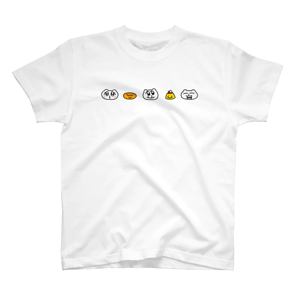 ヨロでございま府の命３食べ物２挟み スタンダードTシャツ