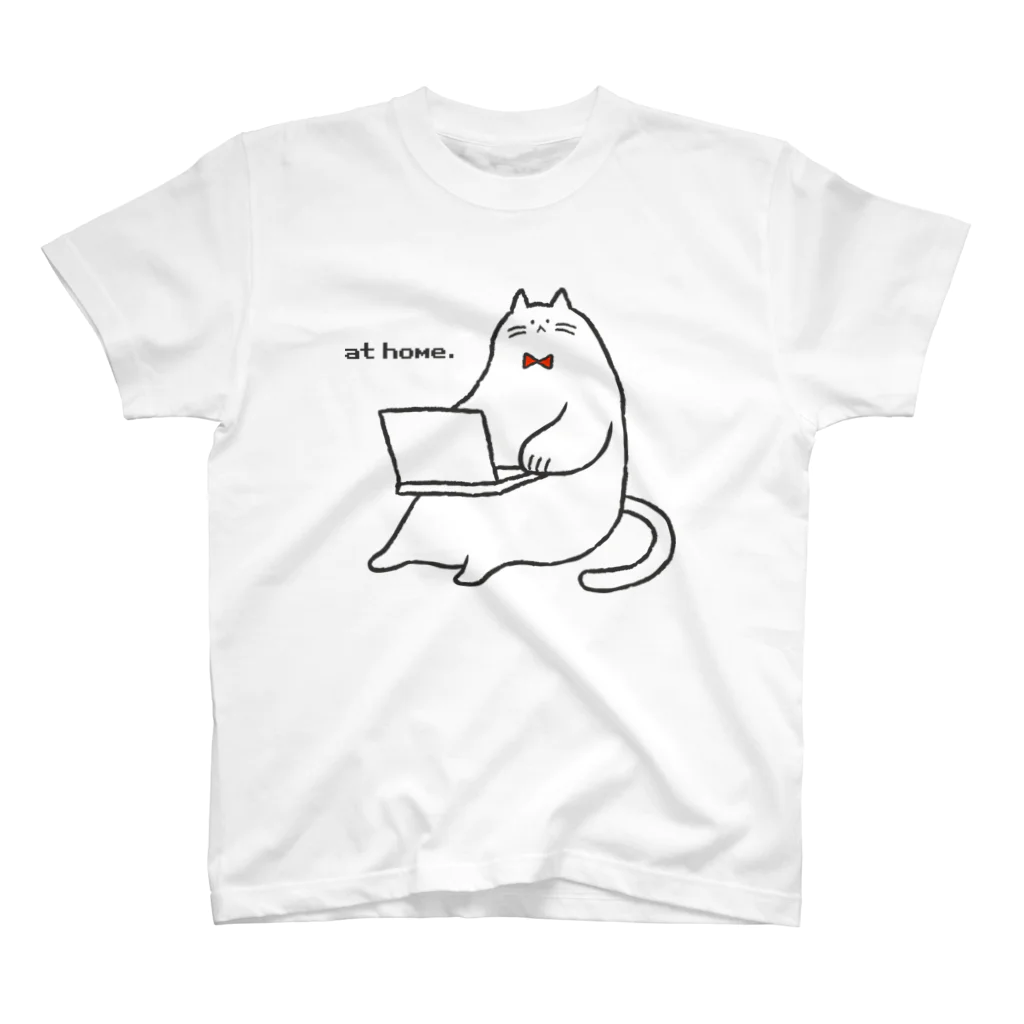 myon shopのねこ fat cat at home スタンダードTシャツ