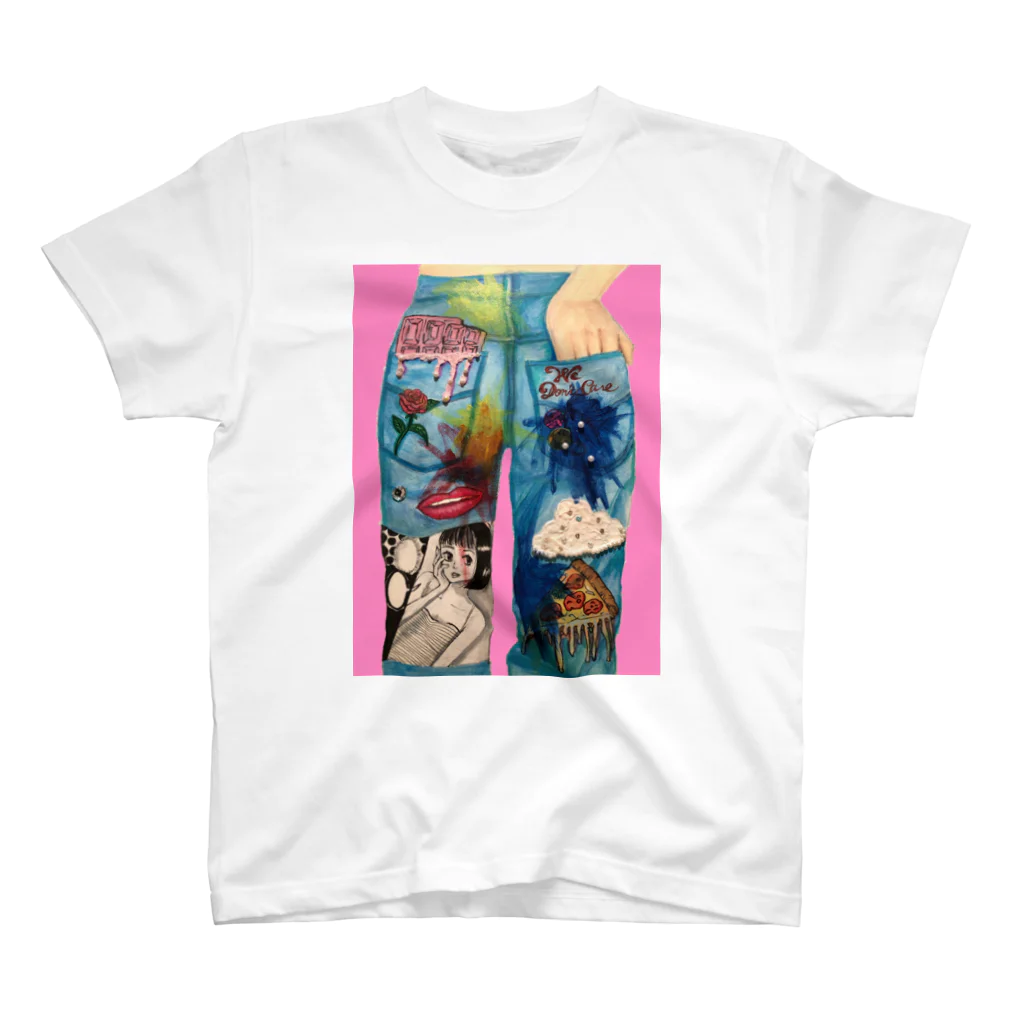 Rの80’sジーンズイラスト スタンダードTシャツ