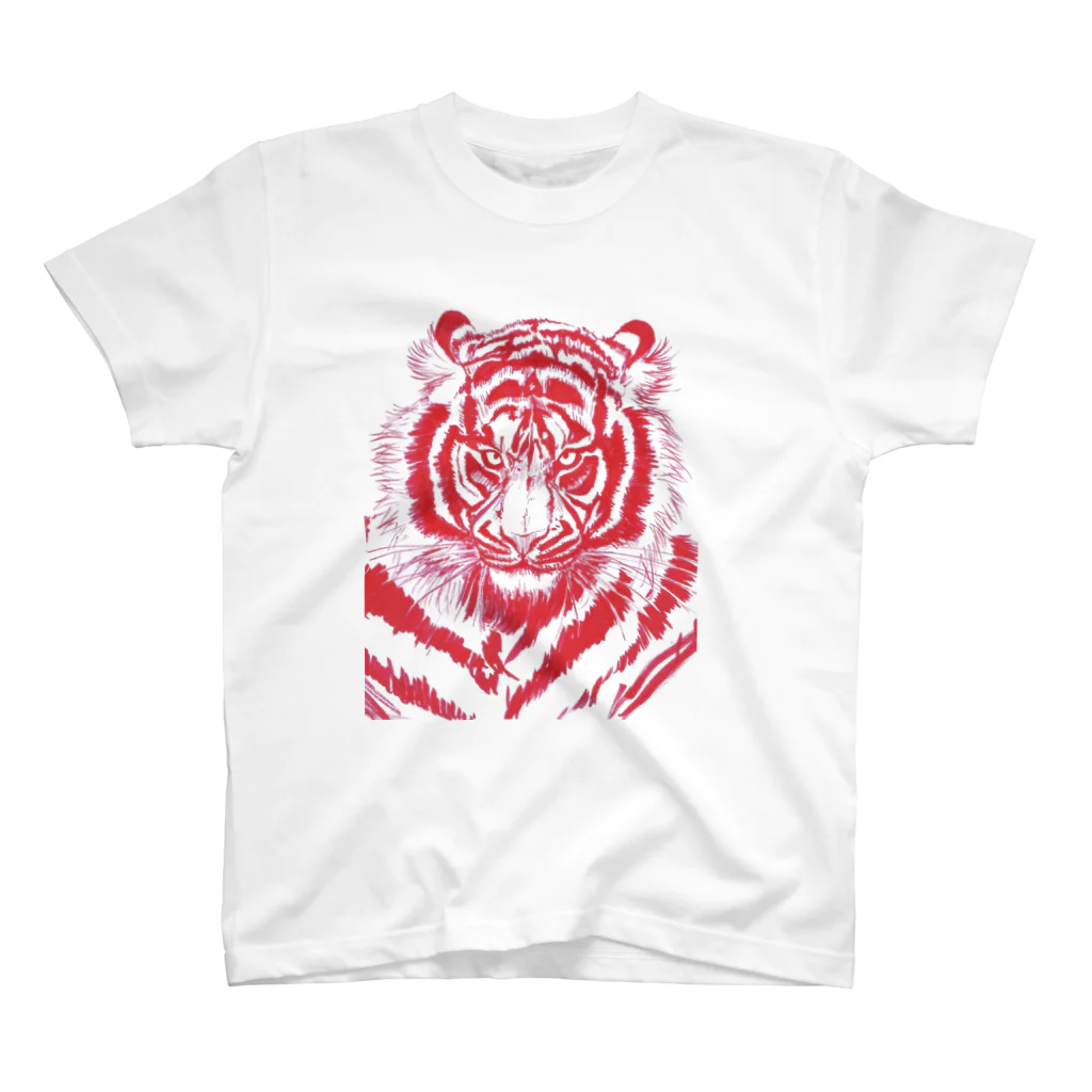 翠紀~suiki.japan~のRed Tiger  スタンダードTシャツ