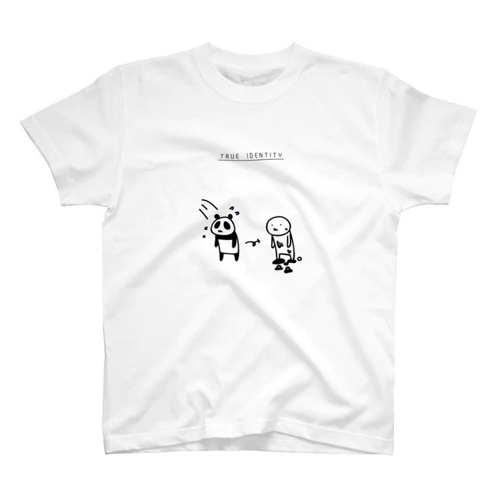 PokuStarのTRUE IDENTITY -パンダ- スタンダードTシャツ