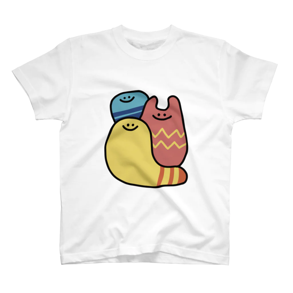 なつぽむ。のカラフルな謎の生き物3人 Regular Fit T-Shirt