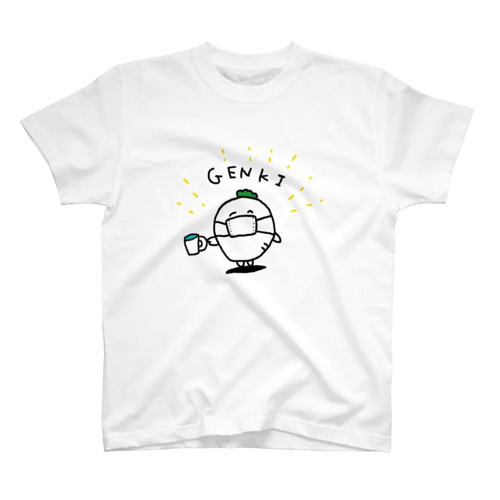 のろいぬのGENKIだいこん スタンダードTシャツ