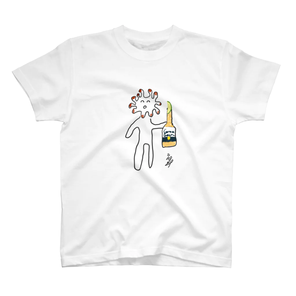 ロンスケ(曽我龍介)/無敵キャンディのおいしいビールをのむアイツ Regular Fit T-Shirt