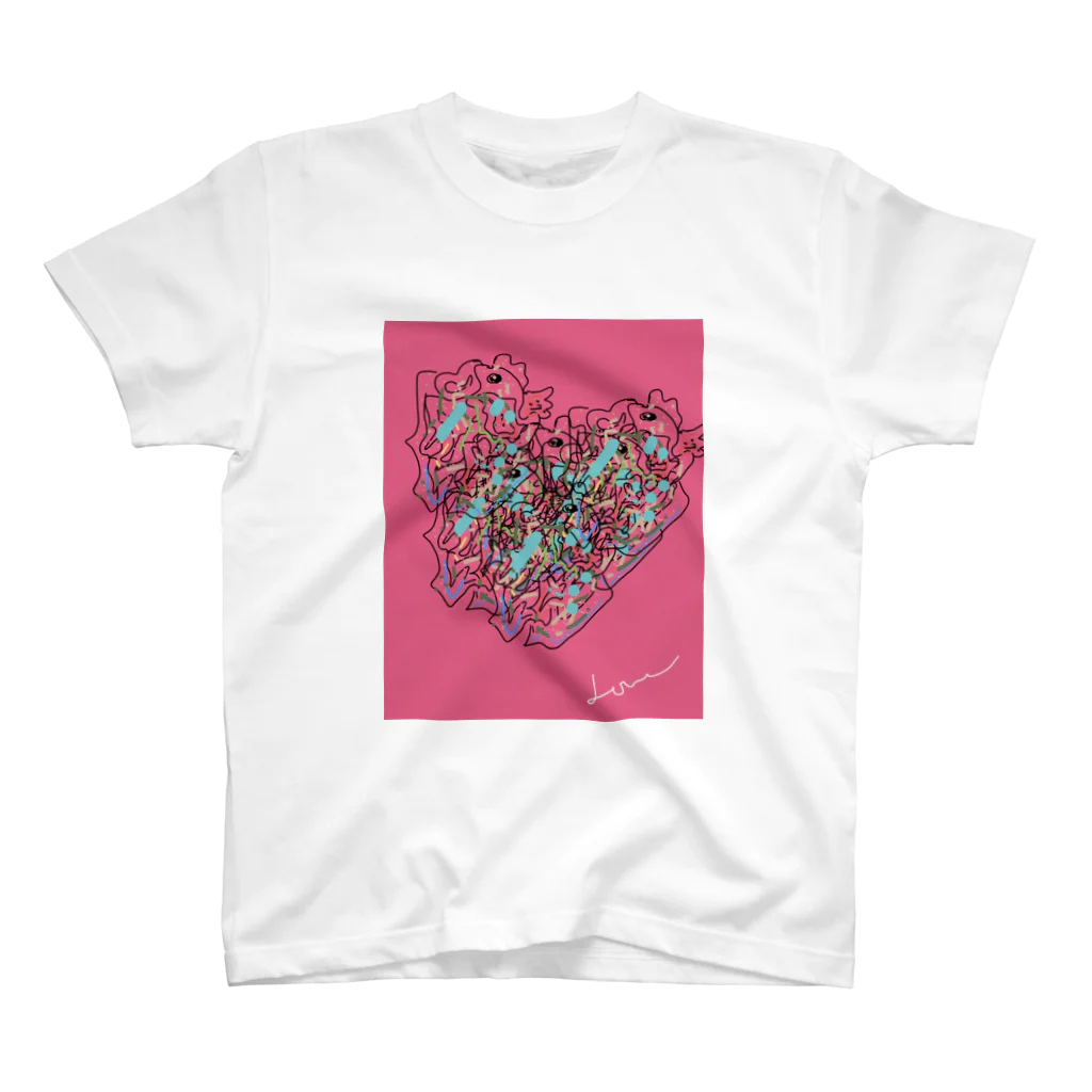 risbedのlove power fish  スタンダードTシャツ