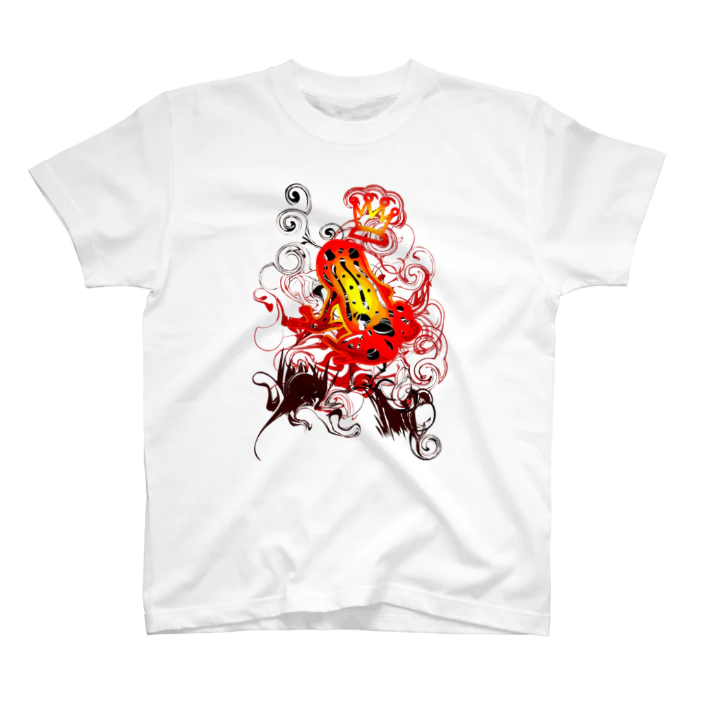 AURA_HYSTERICAのPoison_dart_frog スタンダードTシャツ