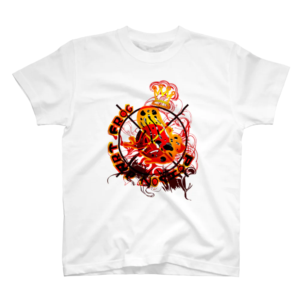 AURA_HYSTERICAのPoison_dart_frog スタンダードTシャツ