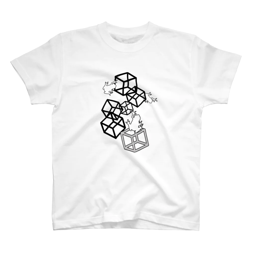 pipiのカエルCUBE スタンダードTシャツ