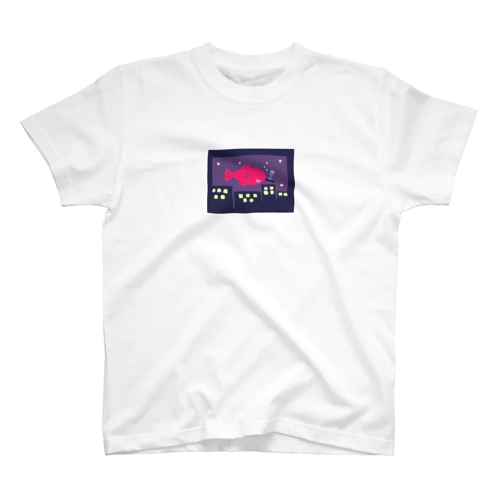 Pigeon_fujiwaraのネオン魚 スタンダードTシャツ