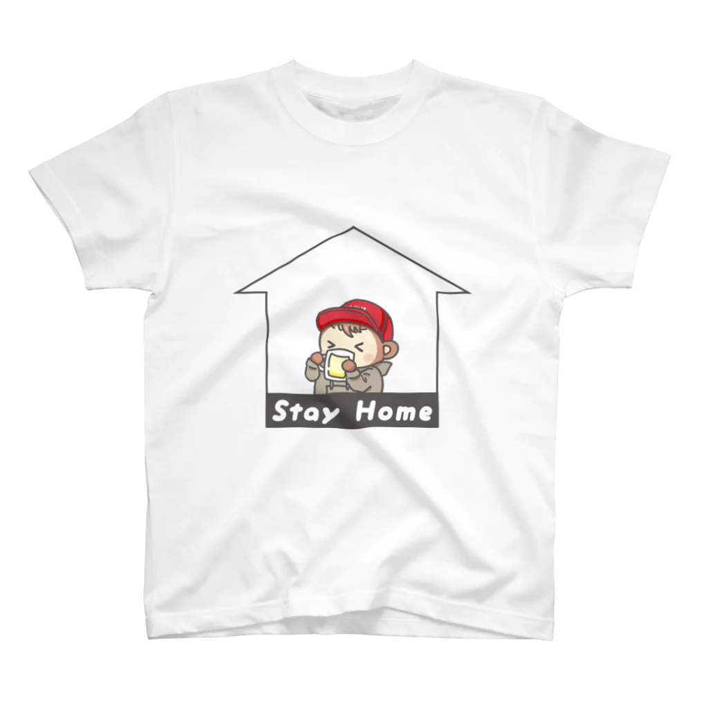 ましゅーのStay Home うちで飲みましゅー スタンダードTシャツ