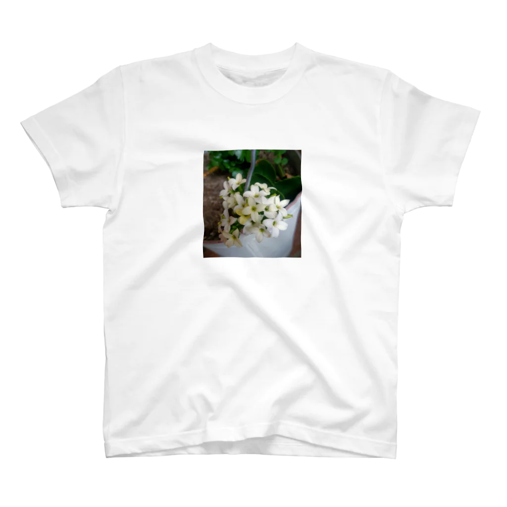 seide.blume～Ｄ＊Ｒ～の白の中、微かに咲くイエロー スタンダードTシャツ