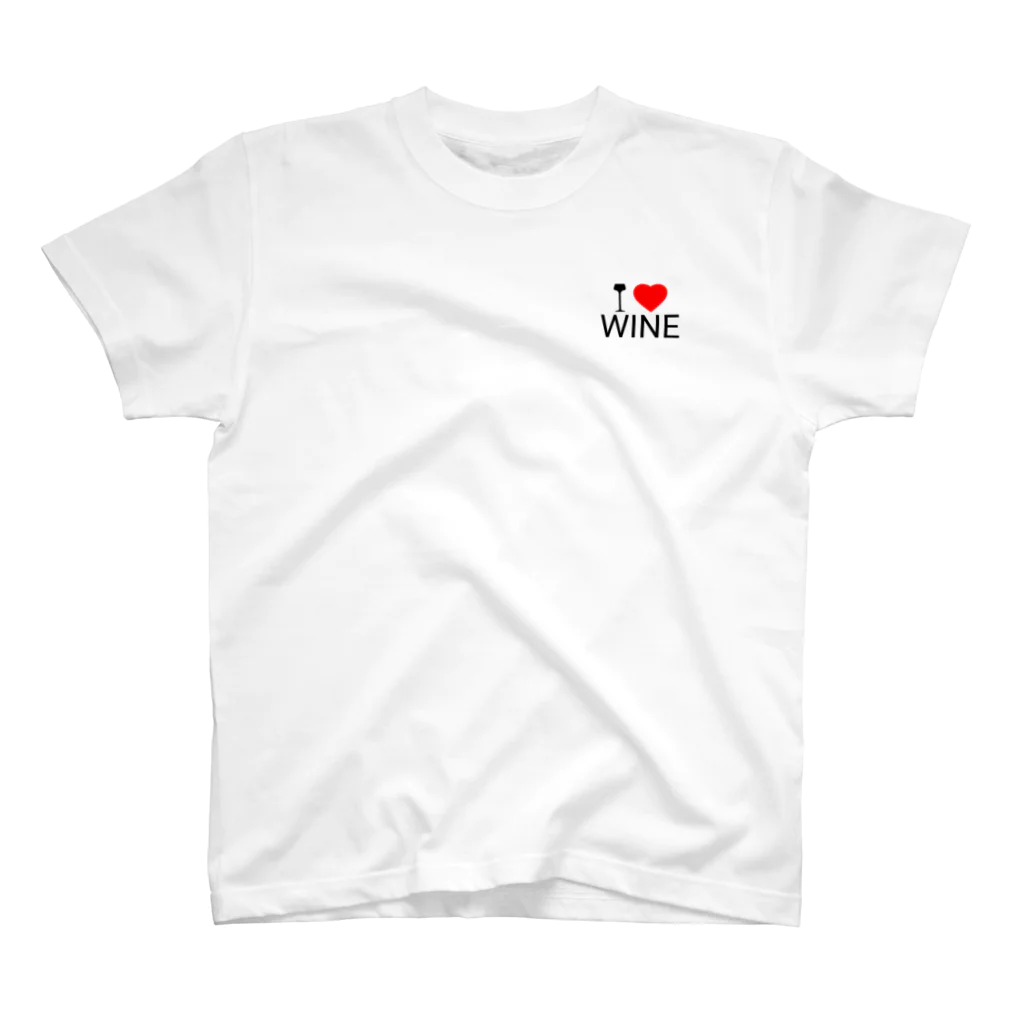 オールドファッションのI LOVE WINE スタンダードTシャツ