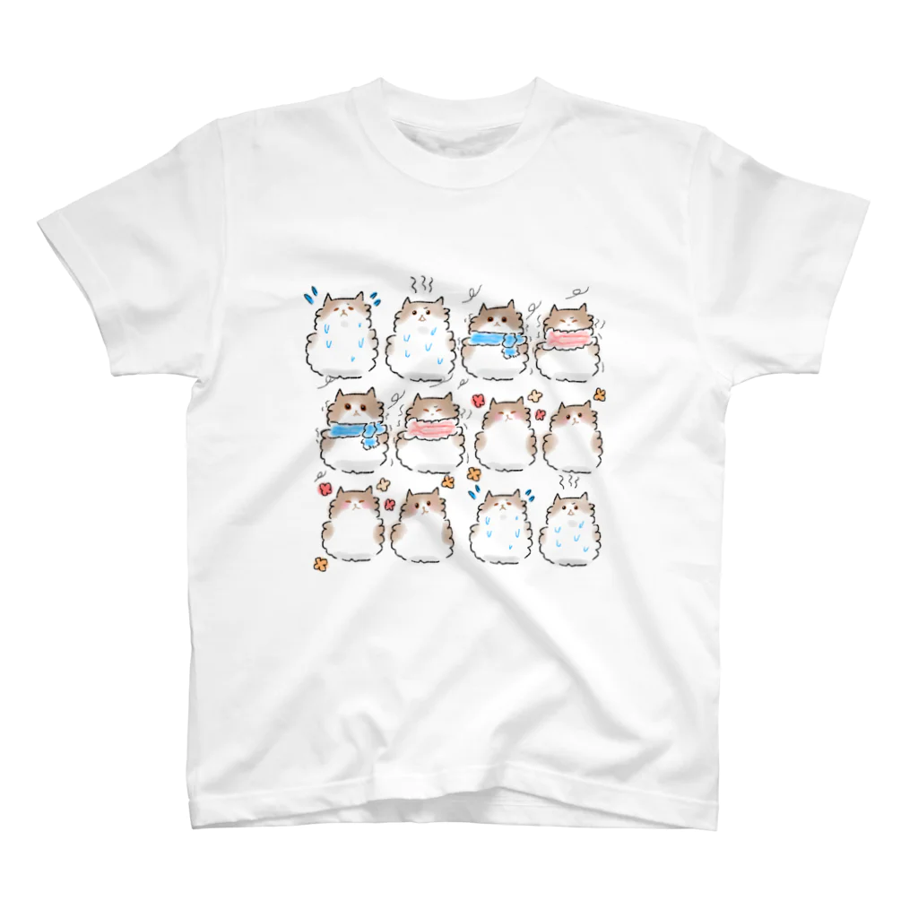 もふもふにゃんずのいろんなレイくん スタンダードTシャツ