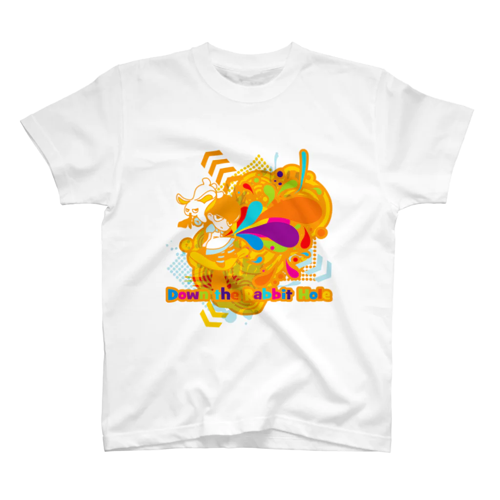 AURA_HYSTERICAのDown the Rabbit-Hole スタンダードTシャツ