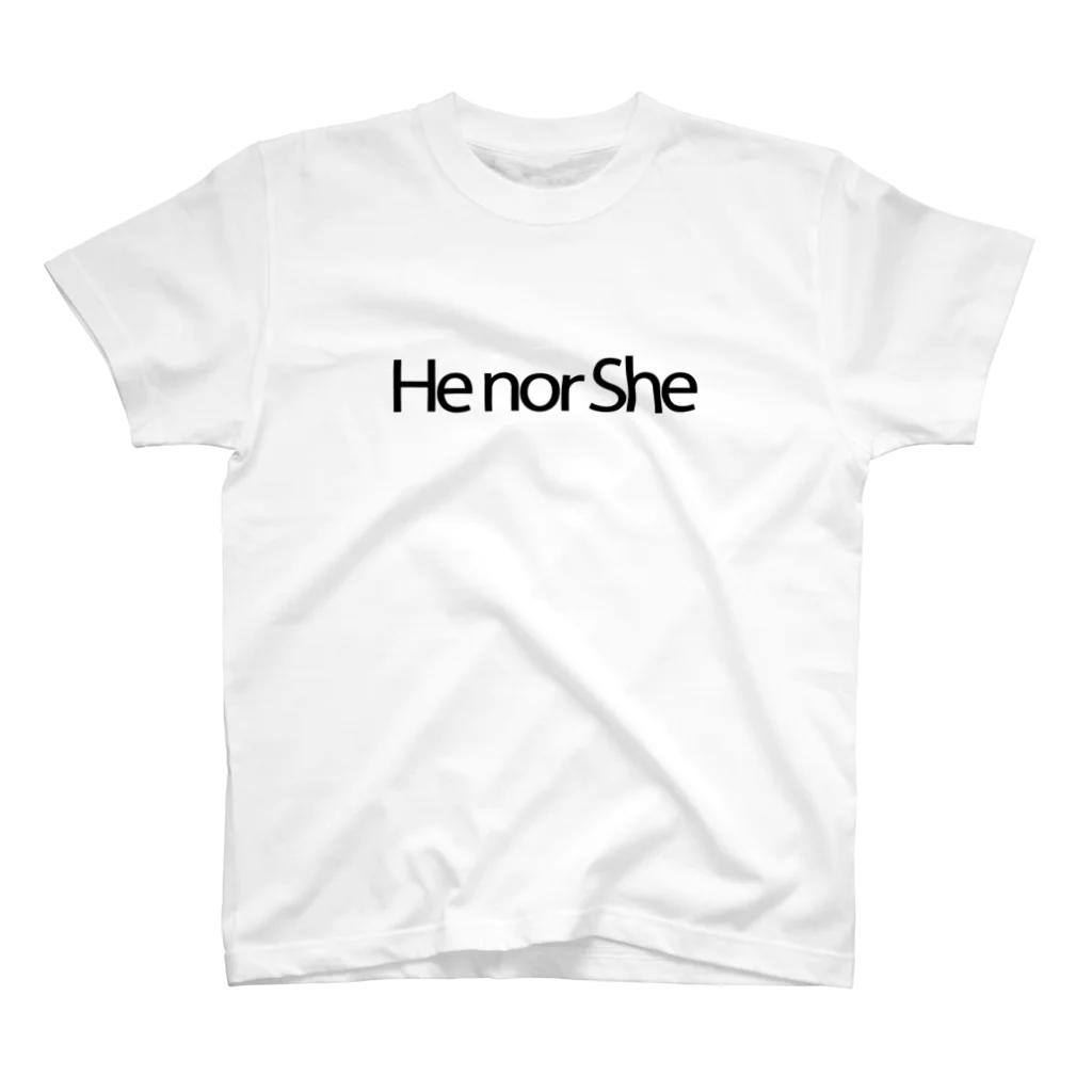 He nor Sheのおうち時間 Regular Fit T-Shirt