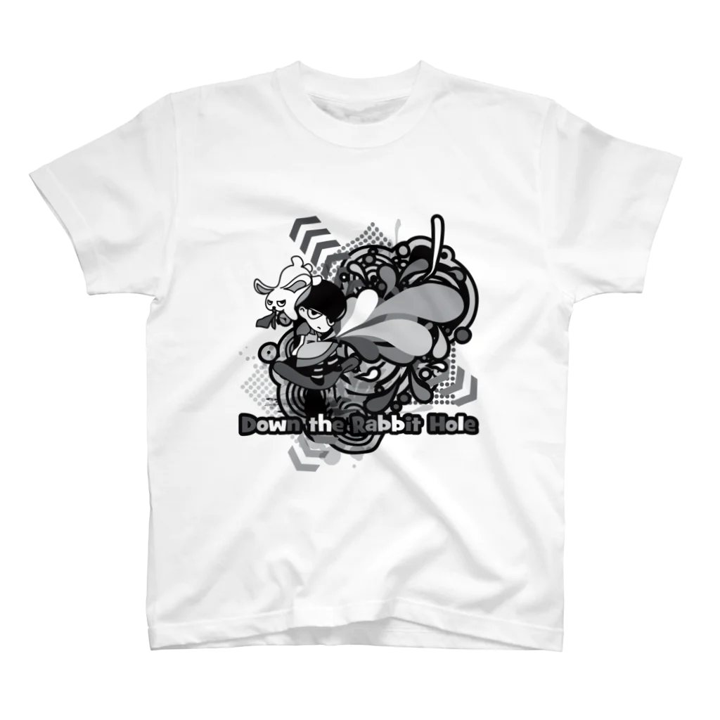 AURA_HYSTERICAのDown the Rabbit-Hole スタンダードTシャツ