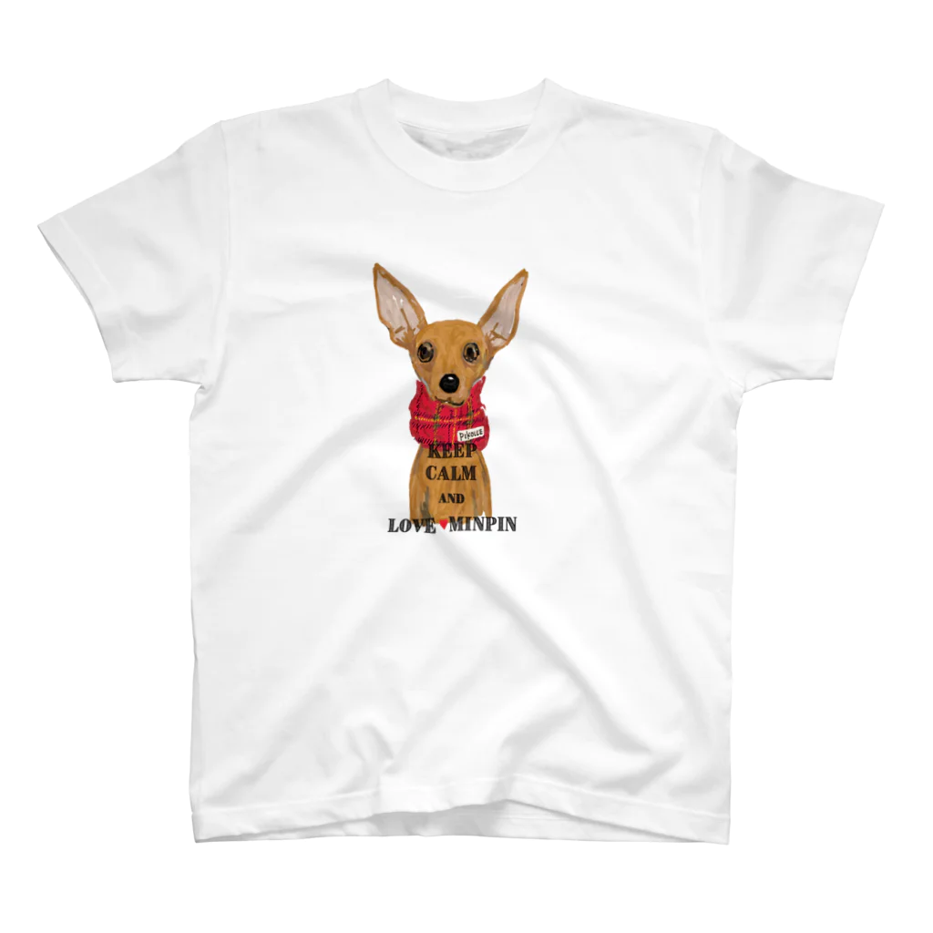 PiKOLLEのKEEP CALM and LOVE MINPIN Regular Fit T-Shirt