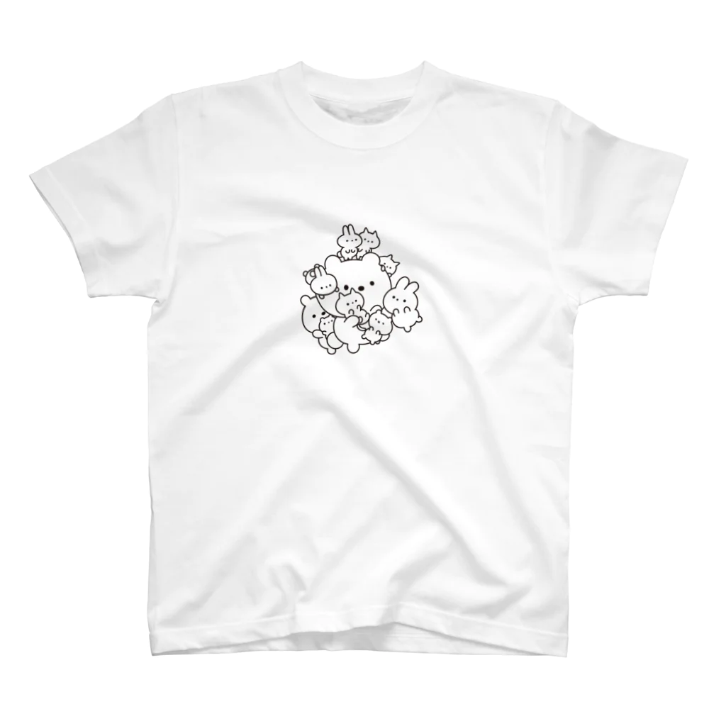 kanokottinhaの密になりたい動物たち スタンダードTシャツ