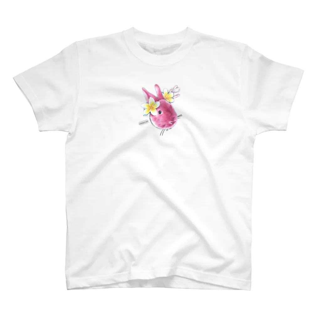 アトリエ チョークアートmili のチョークアート アロハうさぎ Regular Fit T-Shirt