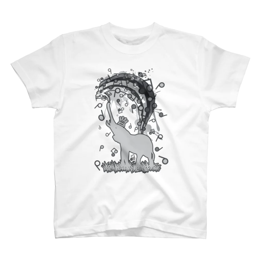 AURA_HYSTERICAのElephant_Bathing スタンダードTシャツ