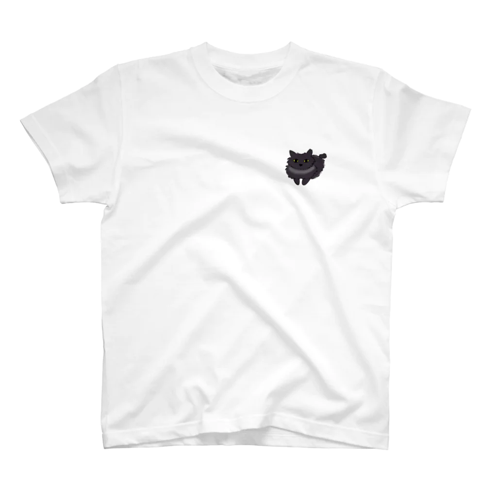 にがおえグッズやさんの美魔女のおばのねこ Regular Fit T-Shirt