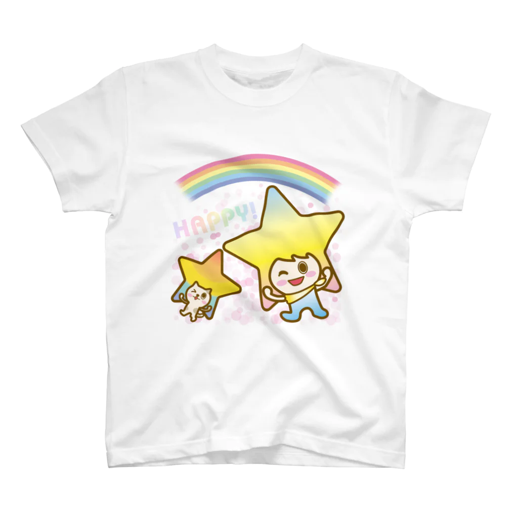 alpacca-creativeのステラちゃん☆【HAPPY!】 スタンダードTシャツ