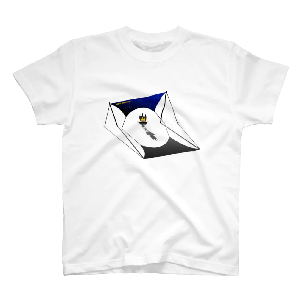 Littleきゃんぷサイトの星空タープくん Regular Fit T-Shirt