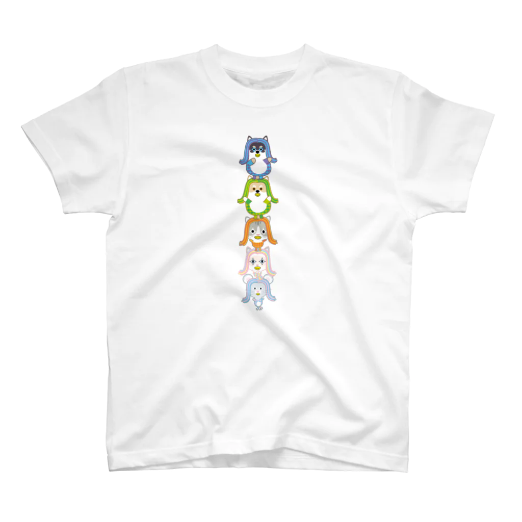 itaxmenworksのPOPアニマル＿アマビエ様　縦長ver. Regular Fit T-Shirt