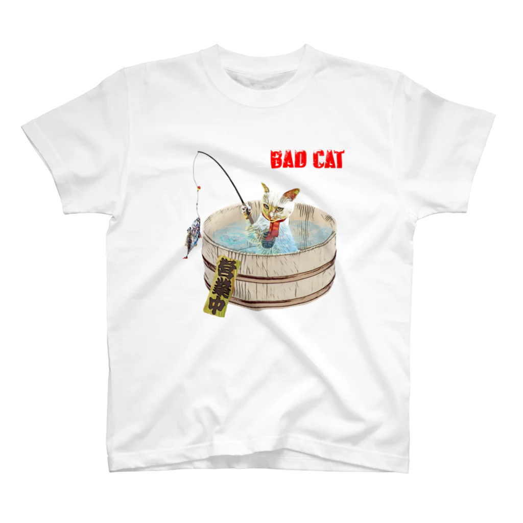 Rock catのBAD CAT 釣り スタンダードTシャツ