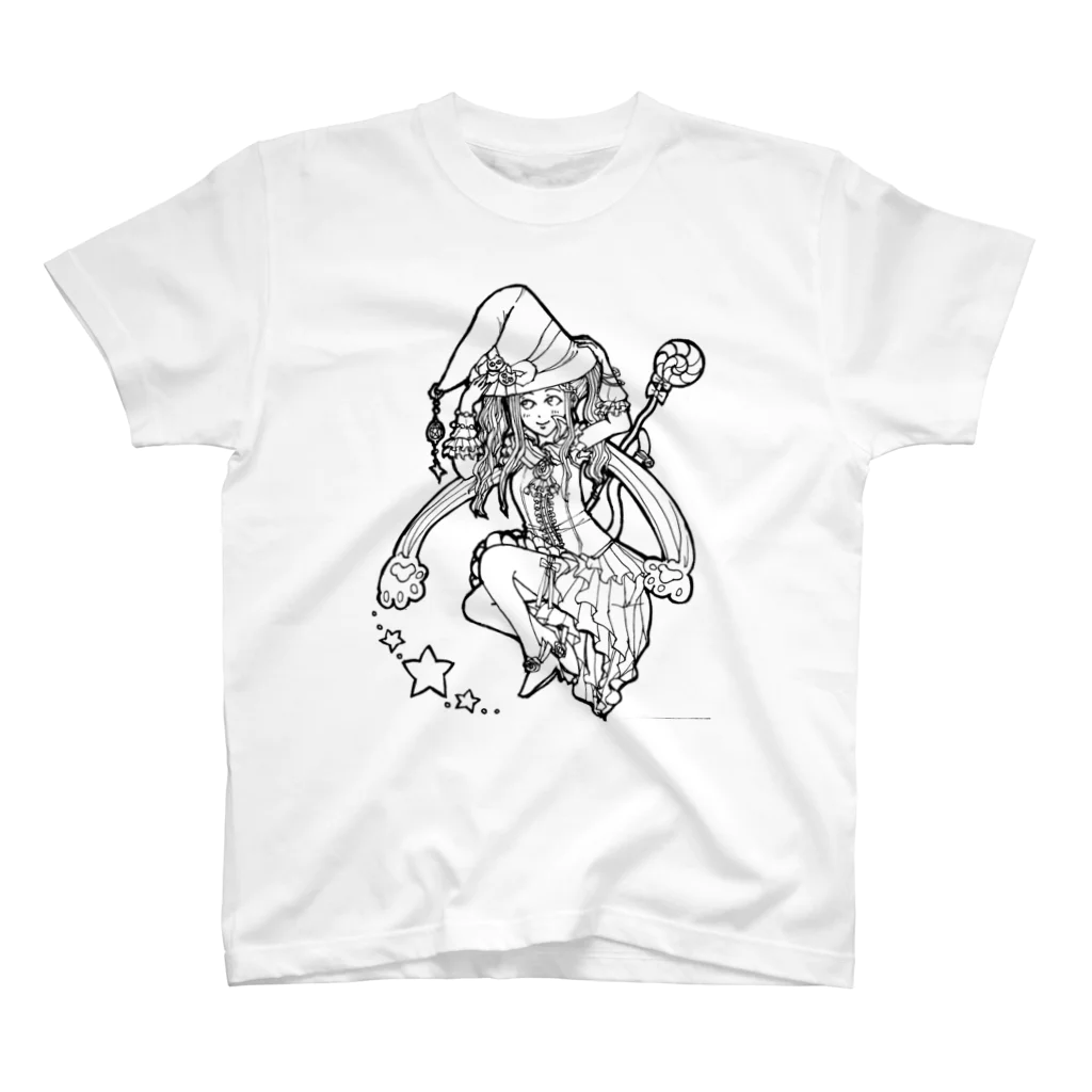 miku'ꜱGallery星猫の魔法少女miku Regular Fit T-Shirt