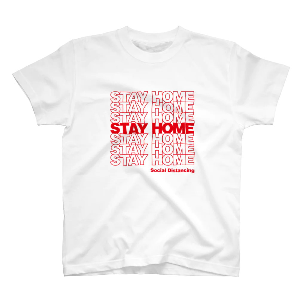 DJYSKのSTAY HOME -Social Distancing- スタンダードTシャツ