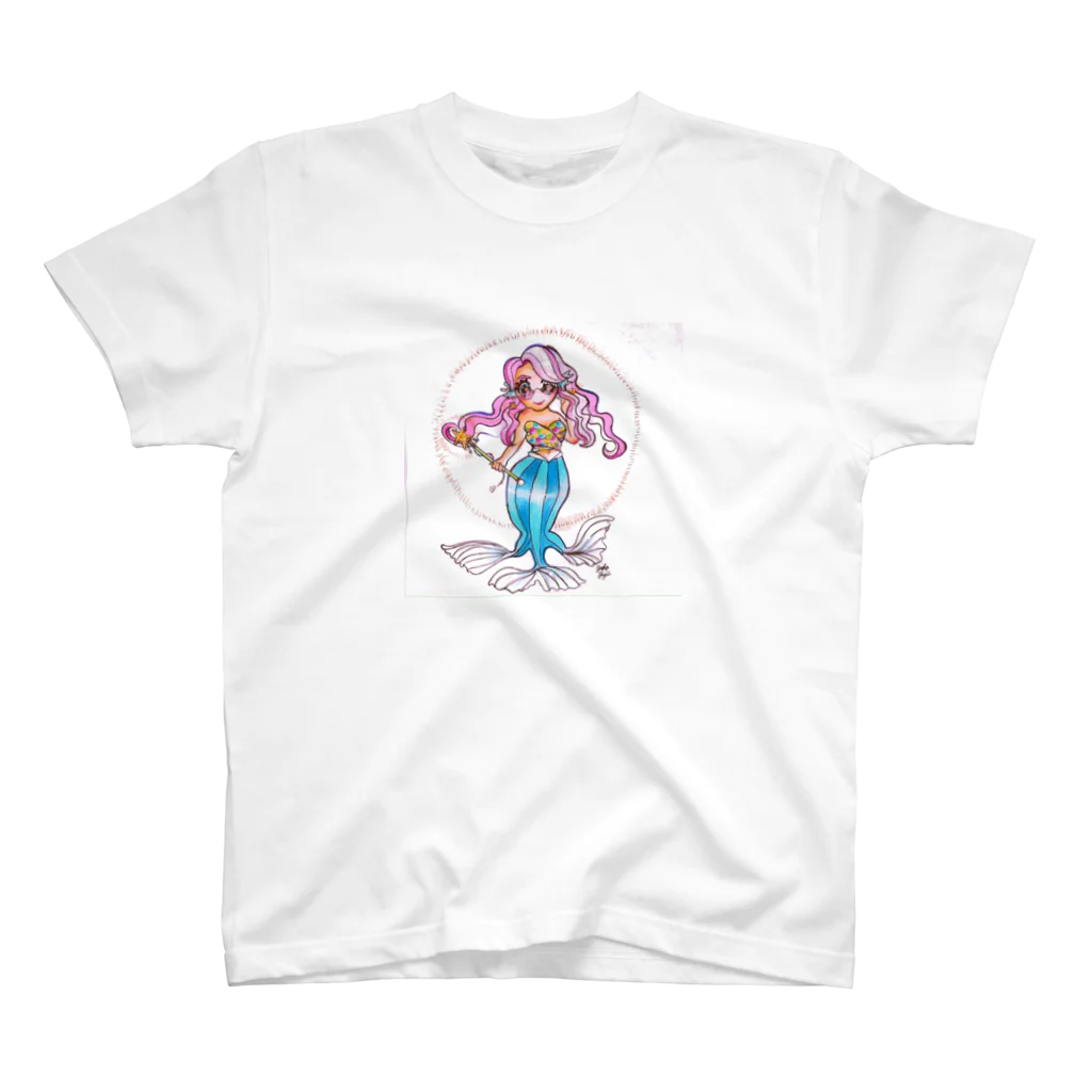 Miho Fuji 藤井美穂のアニメ調アマビエ様 スタンダードTシャツ