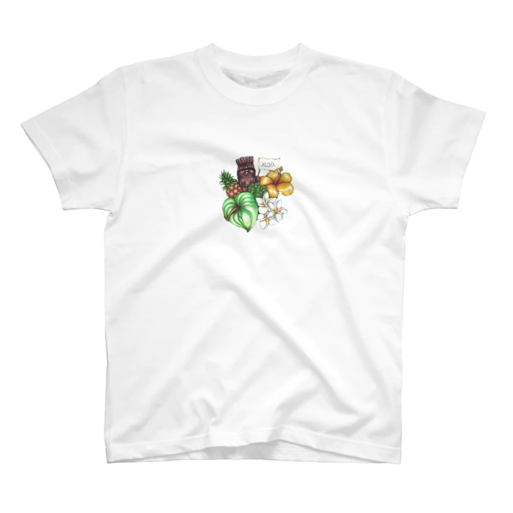 アトリエ チョークアートmili のチョークアート アロハTIKI スタンダードTシャツ