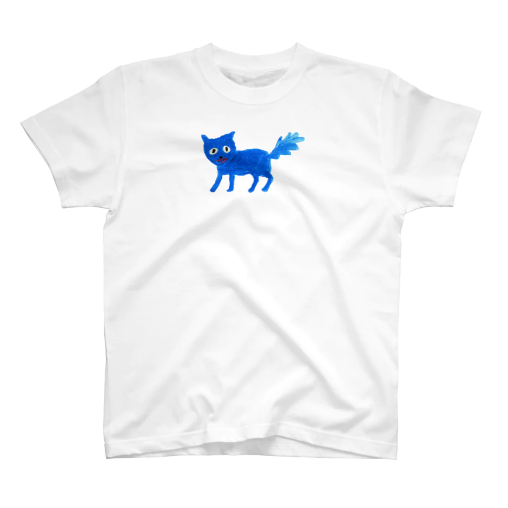 Kaiyayasumi ＊海谷泰水＊の青い犬　　blue dog Regular Fit T-Shirt