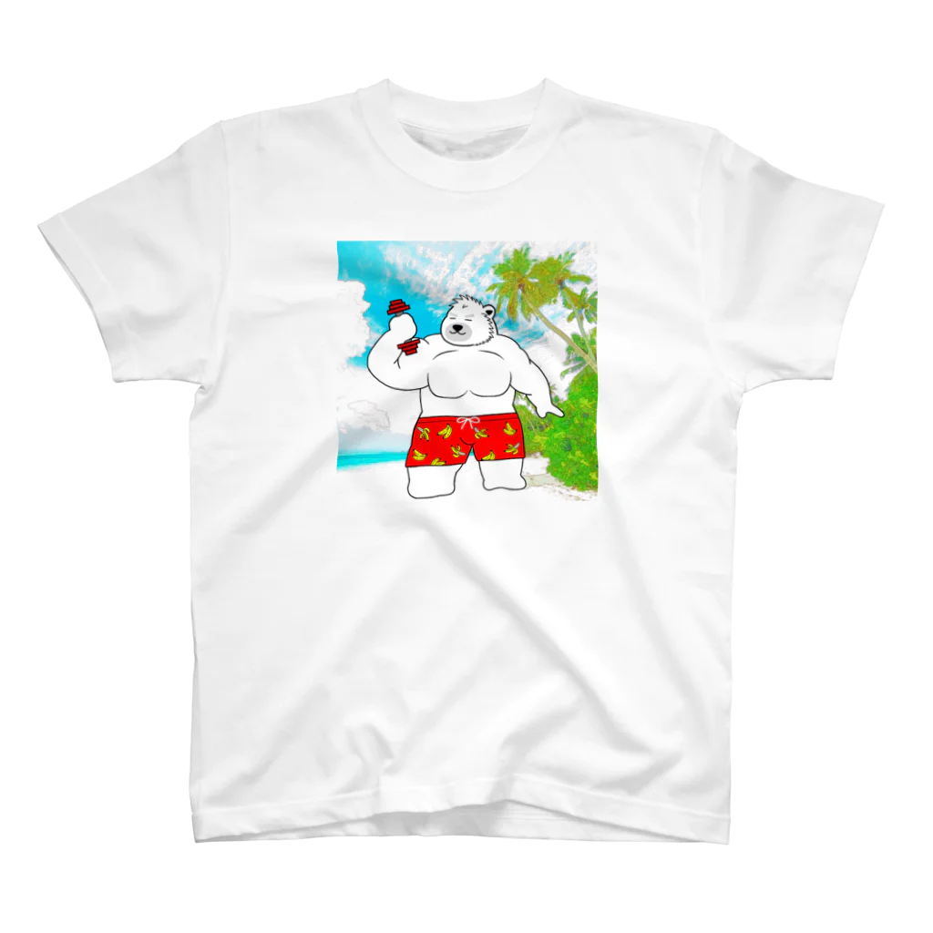 くーまんの部屋🐻のビーチバルク!!🏖 スタンダードTシャツ