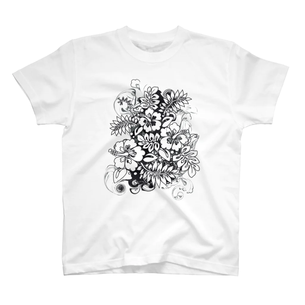 AURA_HYSTERICAのHibiscus_Growth Regular Fit T-Shirt