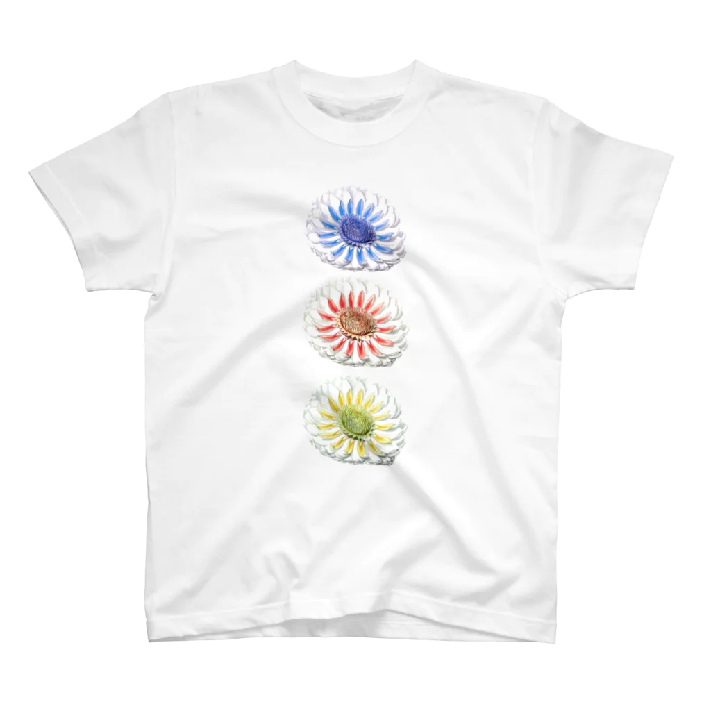 HANDSOMEのお花_Flower Regular Fit T-Shirt