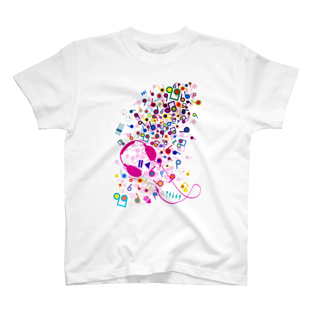 AURA_HYSTERICAのEZ_Listening スタンダードTシャツ