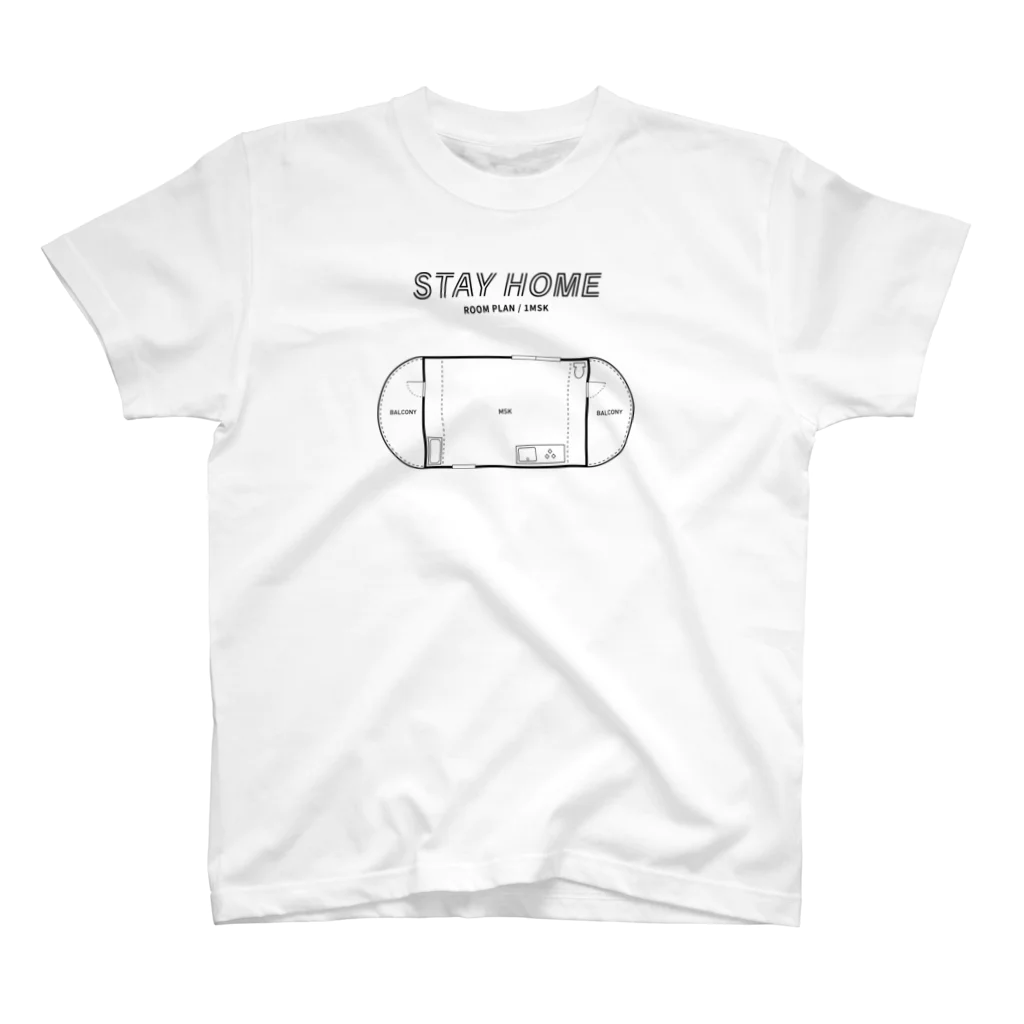 HUKUBE SHOPのSTAY HOME スタンダードTシャツ