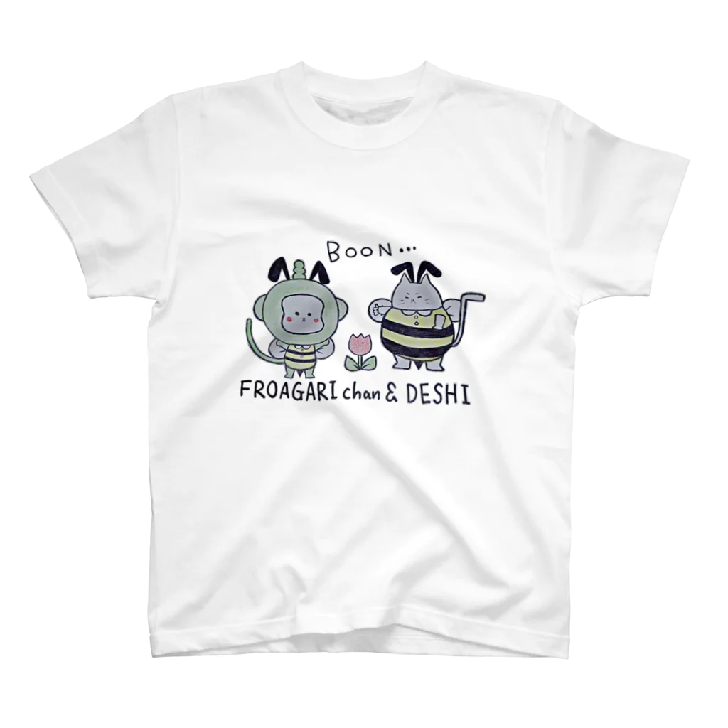 KIKITEKI_LABORATORYのふろあがりちゃん＆弟子 蜂バージョン Regular Fit T-Shirt