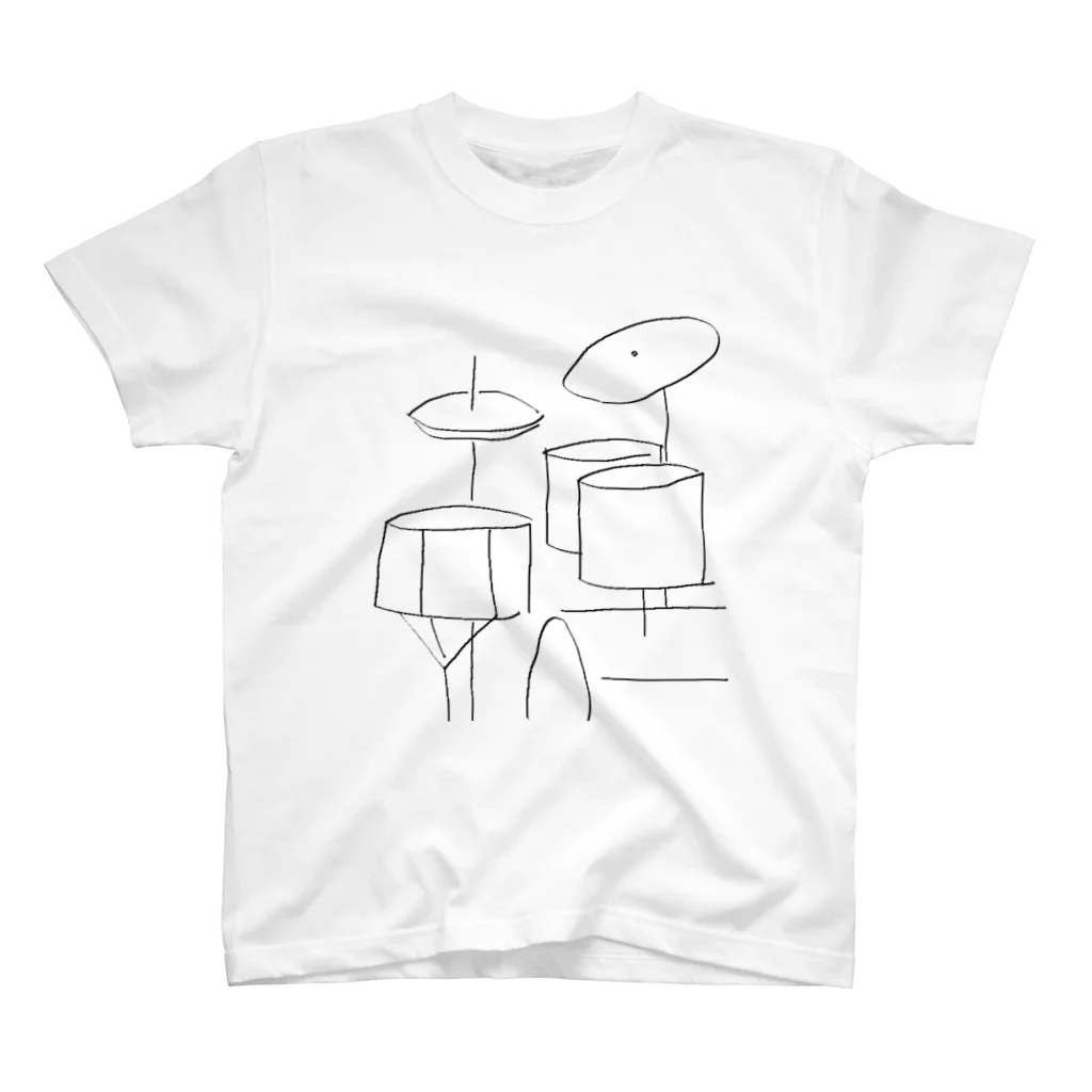 ドラムと音楽のお店のゆるドラム スタンダードTシャツ