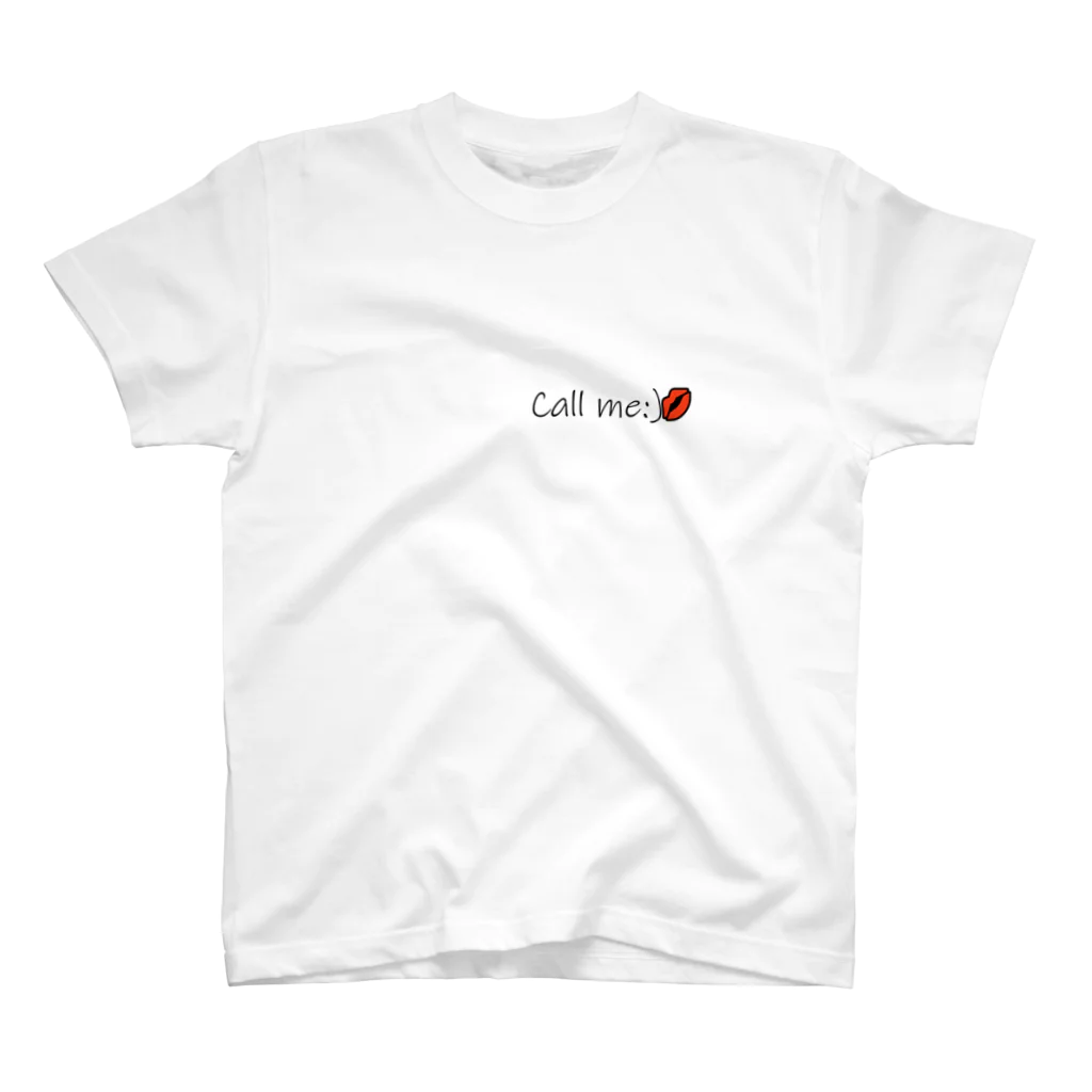 Dejavu_apparelのCall me💋 Regular Fit T-Shirt